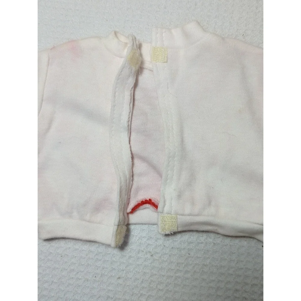 CPK cabbage patch kids Vintage Doll Shoes red stripes mesh shirt socks FLAWS